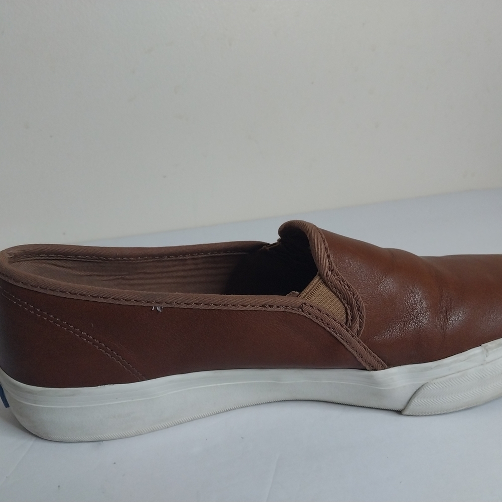 Keds Softerra Size 9 Brown Leather Slip-On Loafers. - Picture 7 of 11